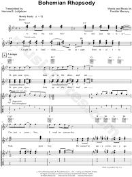 Overall sound tone is whimsical and free. Queen Bohemian Rhapsody Guitar Tab In G Minor Download Print Sku Mn0066160
