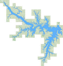 John H Kerr Reservoir Fishing Map Us_nc_01501629