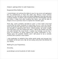 Apology Letter To School 8 Download Free Documents In Pdf