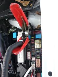 Positive lead on the jump starting terminal of the prius. How To Jump Start A Toyota Prius 23 Steps Instructables