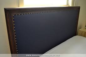 diy wood framed upholstered headboard