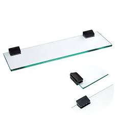 Wall Mounted Tempered Glass Shelves