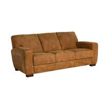 Kansas Brown Leather 3 Seater Sofa