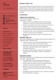 Best resume objective examples examples of some of our best resume objectives, including 3. Certified Public Accountant Cpa Resume Example Tips Resume Genius
