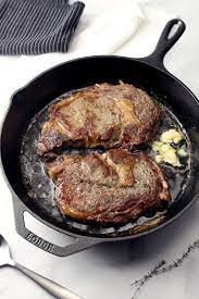 pan seared ribeye with garlic er