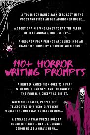 110 horror writing prompts with a