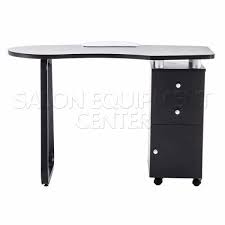 black or white modern manicure table