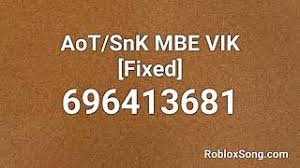 Id เพลง roblox sasageyo : Aot Snk Mbe Vik Fixed Roblox Id Roblox Music Code Youtube