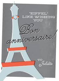 A smiling birthday wish for your loved one. Greeting Card Happy Birthday From France By Chryssi Tsoupanarias Happy Birthday In French Card Challenges Birthday Cards