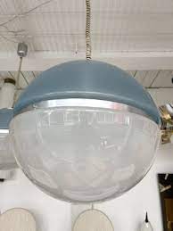 Space Age Blue Ball Pendant Light From