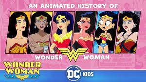 An Animated History of Wonder Woman | Wonder Woman Day | @dckids - YouTube