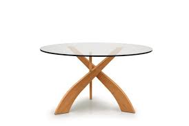 Entwine 54 Round Glass Top Table