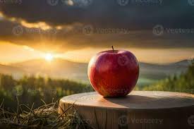 the apple sunset mountains apple