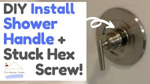 how to replace moen shower handle trim