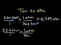 Torr To Atm How To Convert From Torr To Atmospheric Pressure