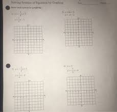equations by graphing solve each