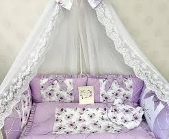 Cot Bedding Set Purple Crib