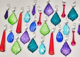 24 Color Chandelier Drops Glass