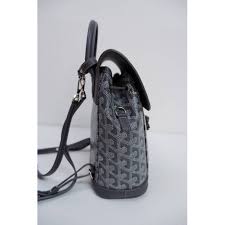 leather backpack goyard grey in leather