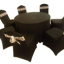 Black And Gold Party Chair Covers