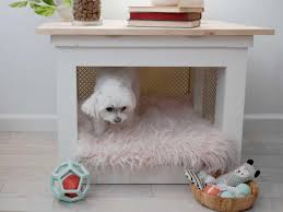 Upcycle An End Table Into A Dog Bed