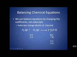 Balance A Chemical Reaction