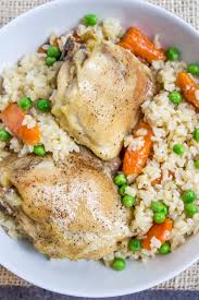 en and rice cerole with peas and carrots