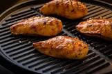 apricot mustard chicken on the grill