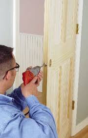 follow these steps to put a new door in