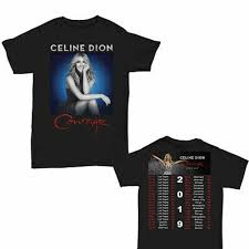 Celine Dion Courage World Tour 2019 T Shirt S To 5xl Ebay