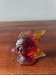 Gold Carnival Glass Fish