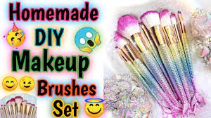 homemade diy makeup brushes