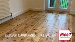 dustless wooden pine floor sanding
