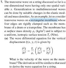 7 The Transverse Wave On A String