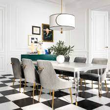tabby glossy lacquer dining table tov