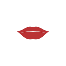 lips icon cosmetic logo vector