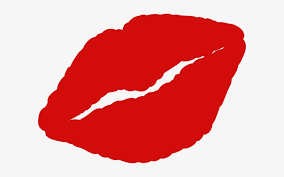 lipstick clipart kissy lip red