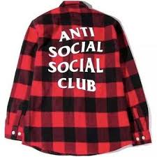 Nwot Anti Social Social Club Street Logo Navy Blue Tshirt