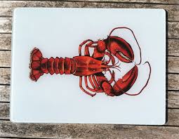 Lucy Routh Art Lobster Glass Worktop