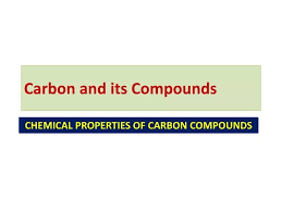 ppt carbon and its compounds