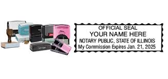 You will be notified by the secretary of state approximately 60 days prior to the date your appointment expires. Illinois Notary Stamps Seals Rubber Stamp Champ