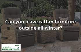 can i leave my synthetic rattan garden
