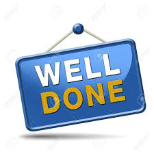 Job Very Well Done And With Success Congratulations Sign For