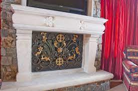 Custom Fireplace Doors And Fireplace