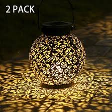 2pcs tomshine outdoor solar lantern