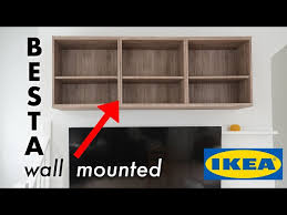 How To Mount Ikea Besta Cabinet To The