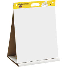 3m Post It Tabletop Easel Pad 20 X 23 White 20 Sheets Plain Stapled 18 50 Lb Basis Weight 20 X 23 White Paper Resist Bleed Through