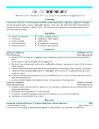 Administrative Assistant Skills Resume Executive Assistant Resume