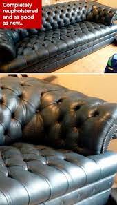 chesterfield sofa repair reupholstery