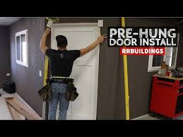 how to install a pre hung door in under